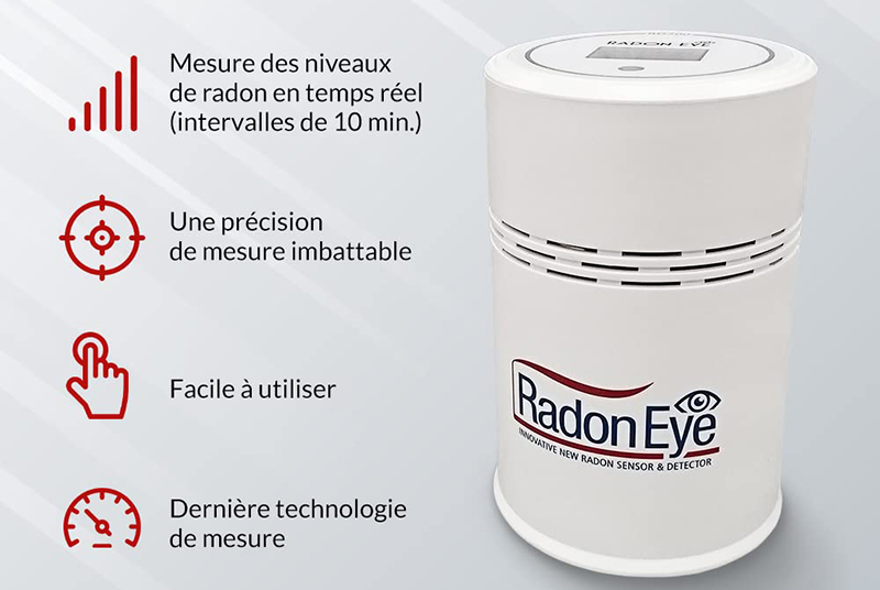 test et avis Dosimètre Gaz Radon RadonTec RadonEye-Set