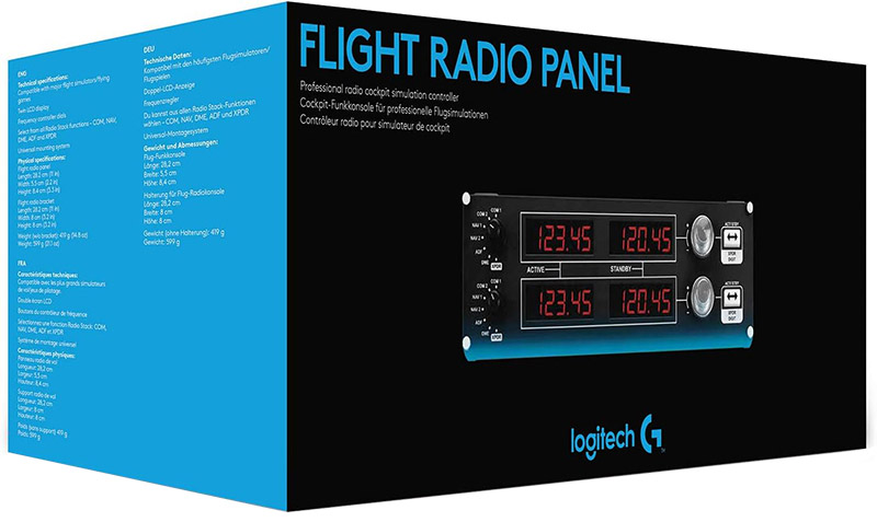 Logitech G Saitek Pro Flight Radio Panel Contrôleur Radio pour Simulateur de Vol