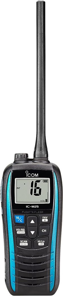 test COM IC-M25EURO#25 Portatif Marine avec Ecran LCD VHF 156.025-163.275 MHz 5 W