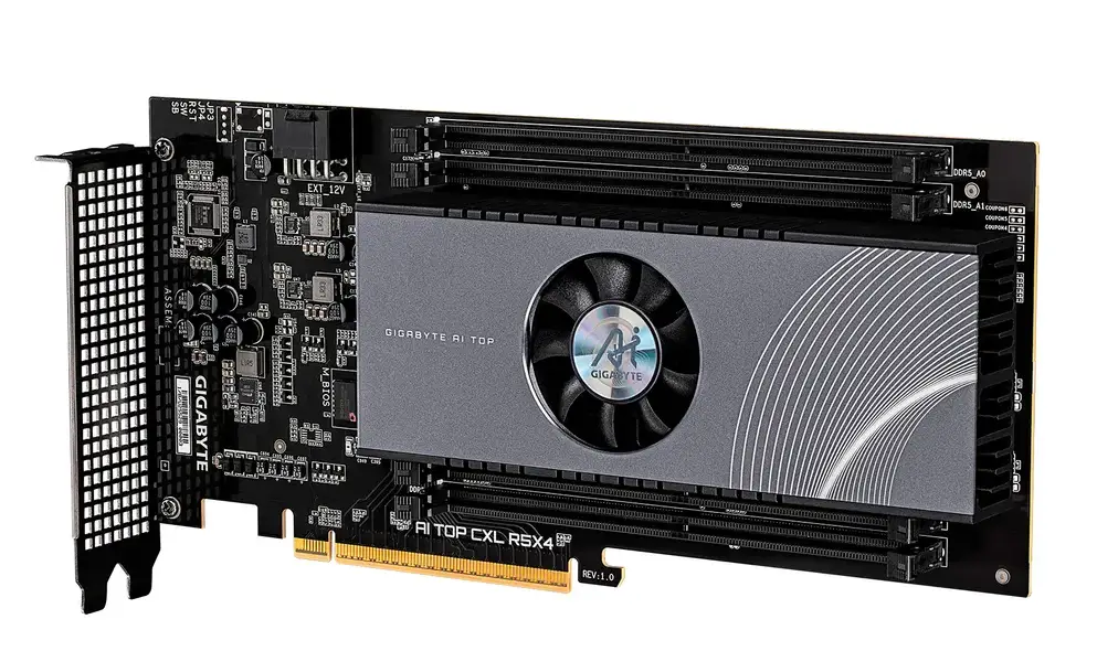 L'expansion mémorielle discrète de la carte Gigabyte AI Top CXL R5X4