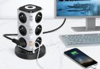 Review Tour Multiprise Electrique Acodot Test Complet 12 Prises + 3 USB avec Veilleuse