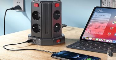 Test Tour Multiprise Sameriver 8 Prises et 4 USB avec 4 Interrupteurs Indépendants